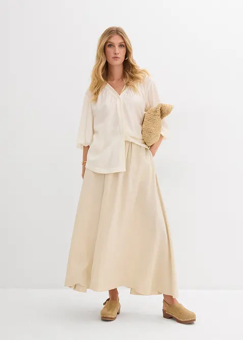 Oversize-Bluse aus softem Viskose-Mix, bonprix