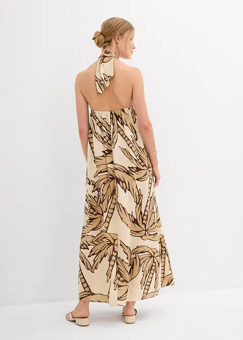 Neckholder-Kleid in A-Linie, bonprix