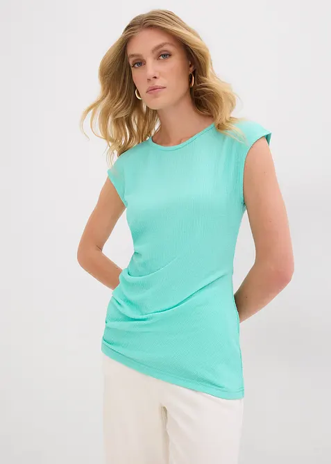 T-shirt en crêpe texturé, bonprix