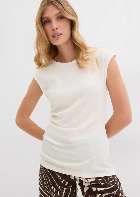 Shirt aus strukturiertem Crêpe, bonprix