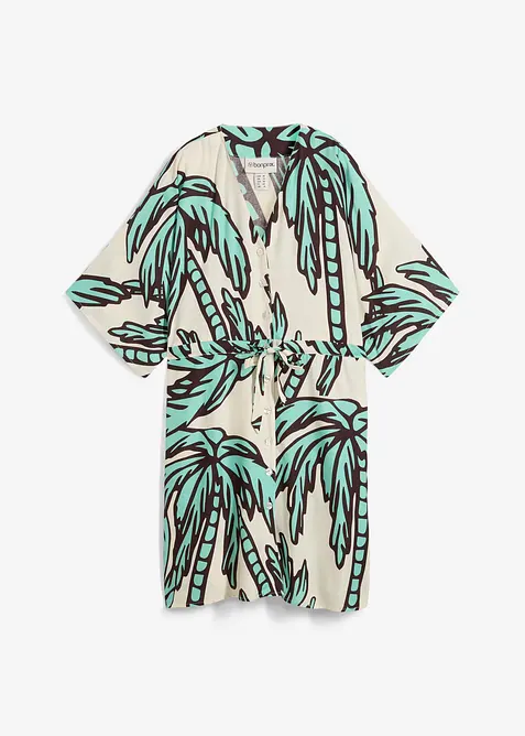 Robe courte en viscose fluide, manches kimono, bonprix