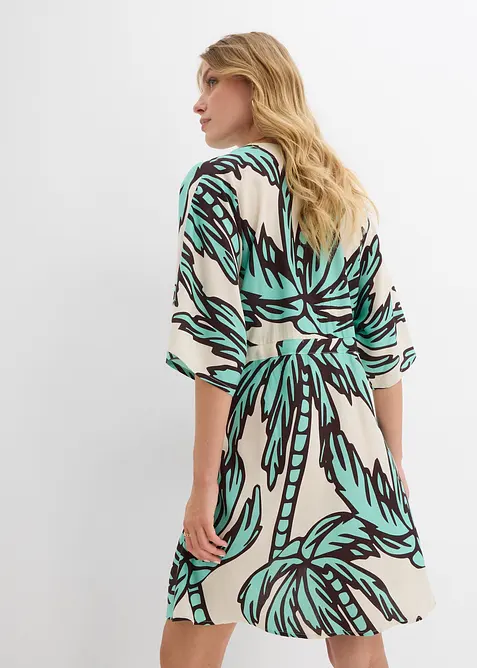 Robe courte en viscose fluide, manches kimono, bonprix