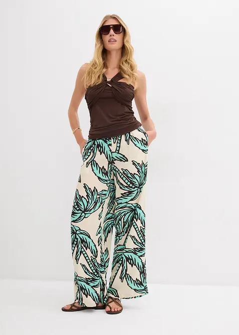 Marlenehose aus fließender Viskose, bonprix