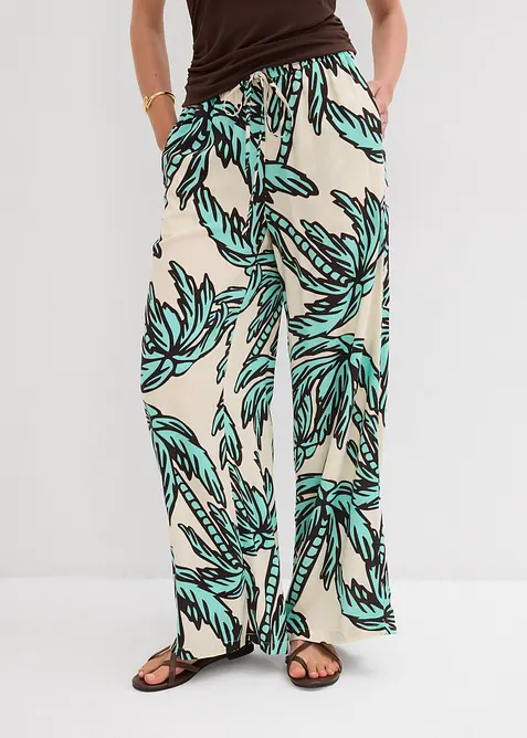 Marlenehose aus fließender Viskose, bonprix