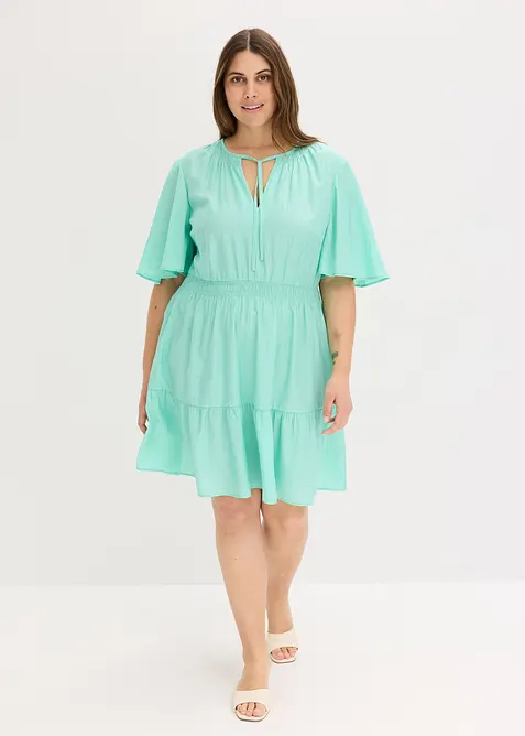 Minikleid aus fließendem Viskose-Mix, bonprix