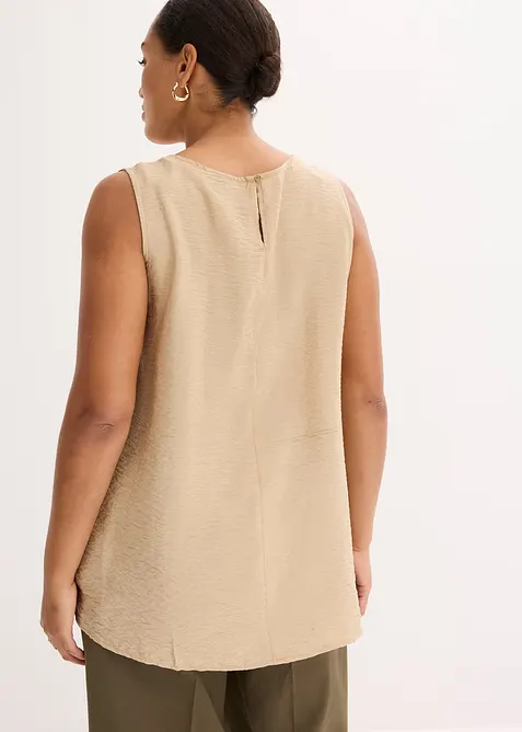 Top fluide sans manches en viscose mélangée, bonprix