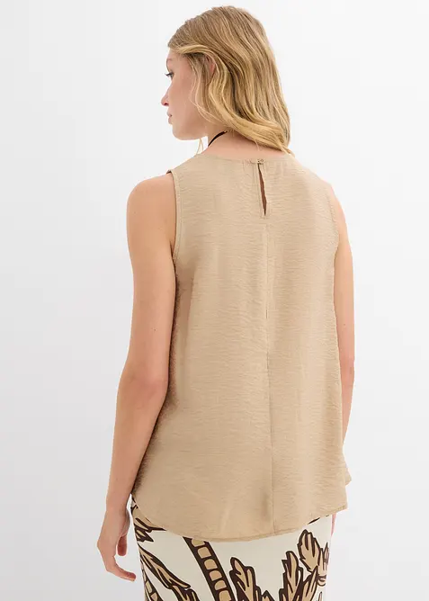 Blusentop aus fließendem Viskose-Mix, bonprix