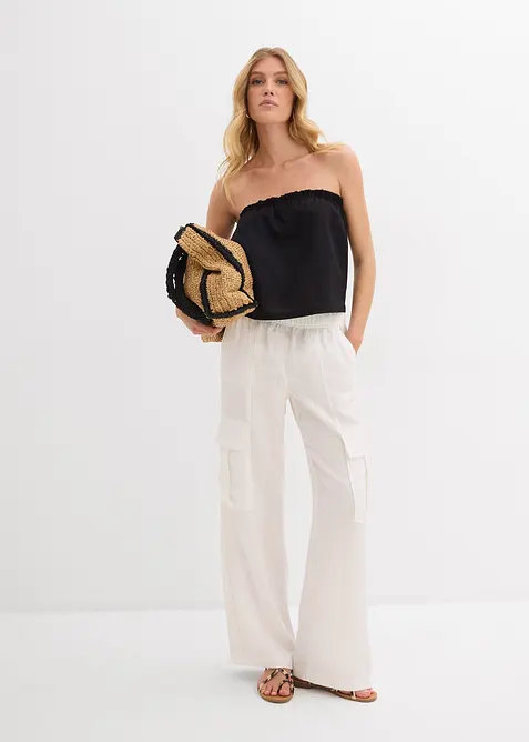 Cargohose aus fließendem Lyocell-Mix, bonprix