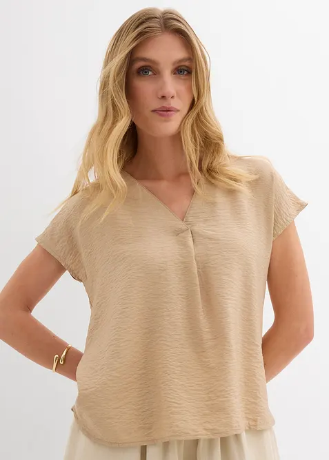 Blouse fluide en viscose mélangée, bonprix