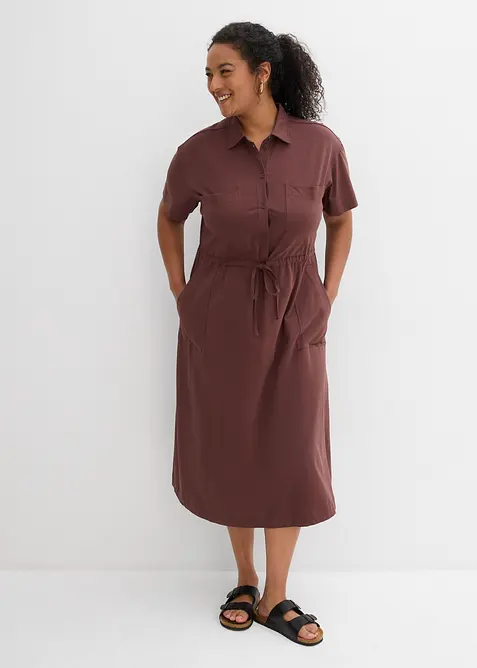 Robe en jersey coton extensible, bonprix