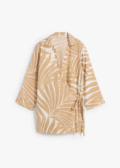 Blouse kimono aspect lin, bonprix