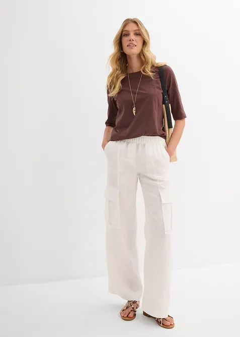 T-Shirt aus reiner Bio-Baumwolle, (2er Pack), bonprix