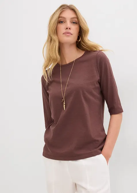 T-Shirt aus reiner Bio-Baumwolle, (2er Pack), bonprix