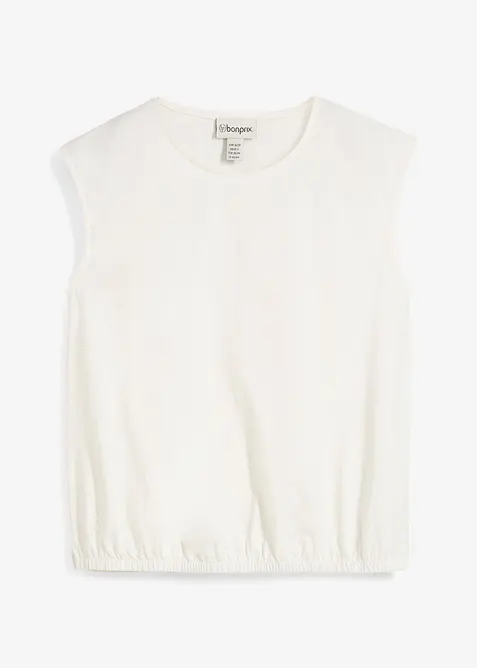Shirt mit elastischem Bündchen, bonprix