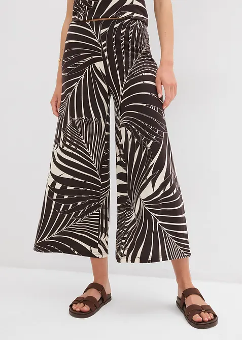 Jupe-culotte fluide en viscose mélangée, bonprix