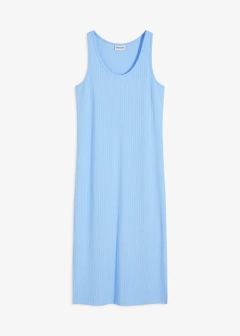 Robe midi en maille douce et côtelée, bonprix