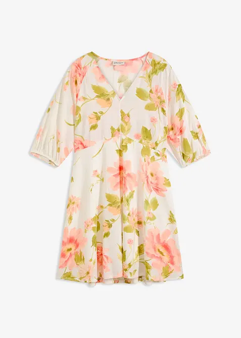 bedrucktes Tunika-Kleid aus fließender Viskose, bonprix