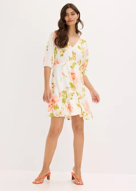 bedrucktes Tunika-Kleid aus fließender Viskose, bonprix