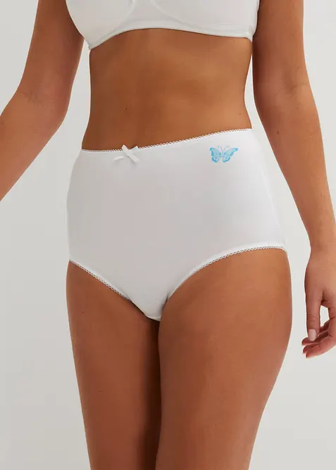 Highwaist Slip  mit Bio-Baumwolle (3er Pack), bonprix