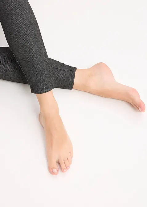 Thermo-Strumpfleggings in Jeansoptik, bonprix