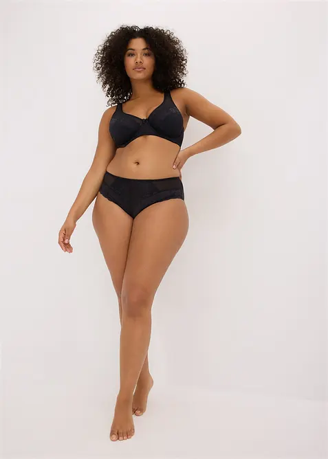 Maxislip mit zarter Spitze (2er Pack), bonprix