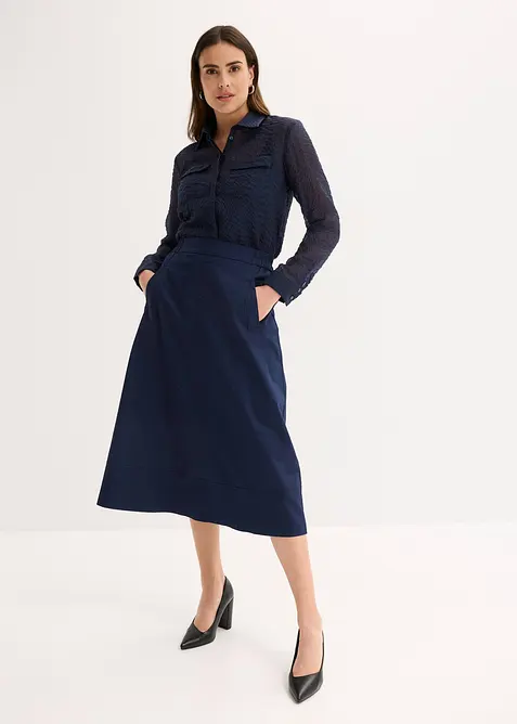 Chemisier transparent et texturé, bonprix