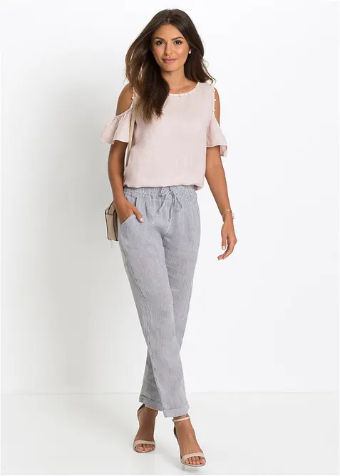 Pantalon en lin, bonprix