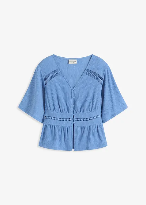 Tunika-Shirt mit Spitze, bonprix