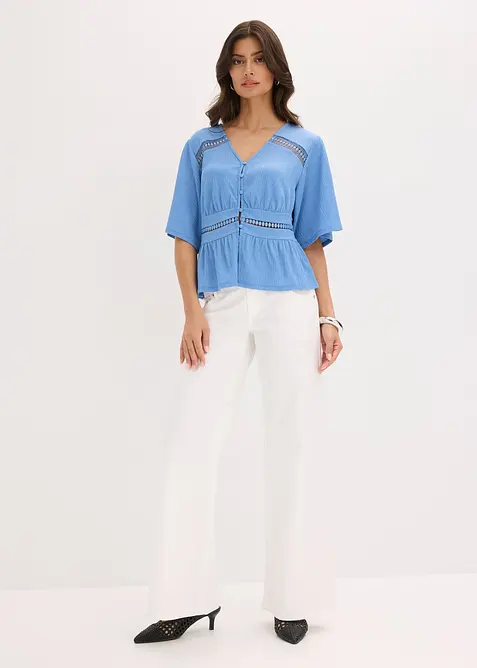 Tunika-Shirt mit Spitze, bonprix