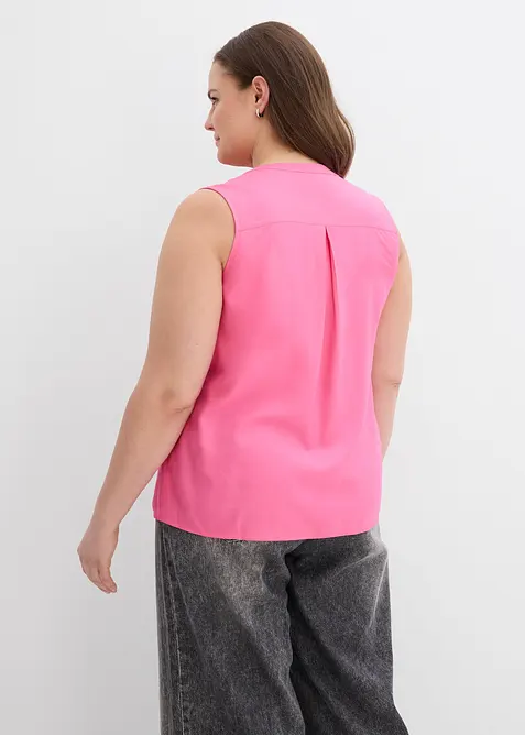 Blouse sans manches en viscose fluide, bonprix