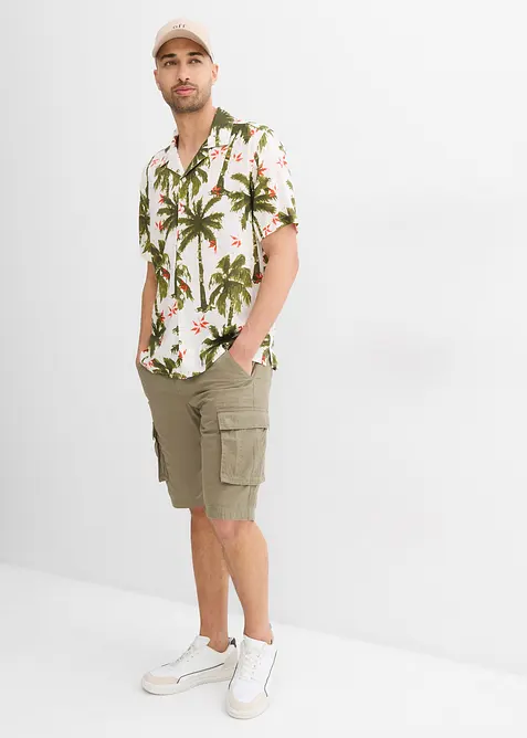 Chemise manches courtes en viscose, loose, bonprix