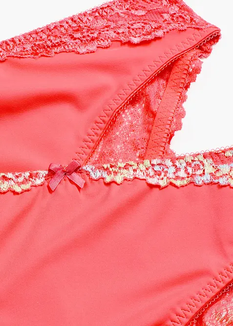 Lot de 2 slips &agrave; dentelle fine, bonprix