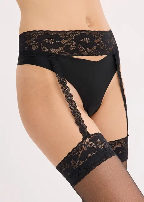 Strapsstrümpfe mit Gürtel 20 DEN, bonprix