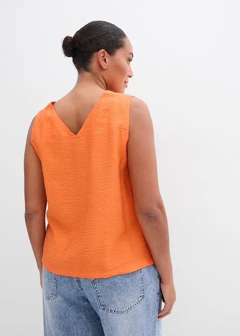 Blouse sans manches en viscose mélangée, bonprix