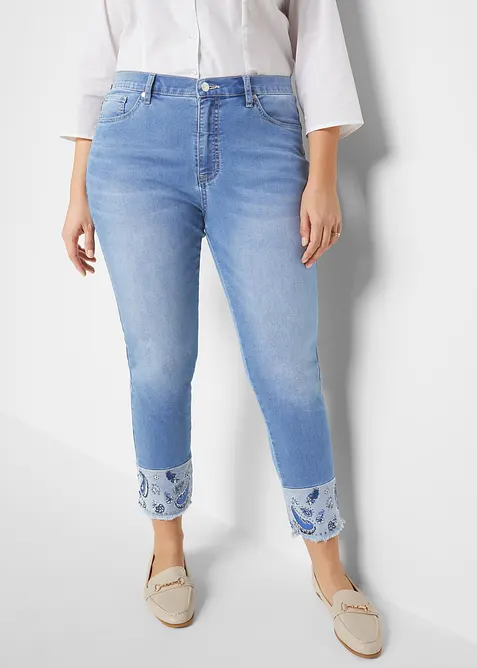 Slim-Fit-Jeans Mid Waist, Stretch, bonprix