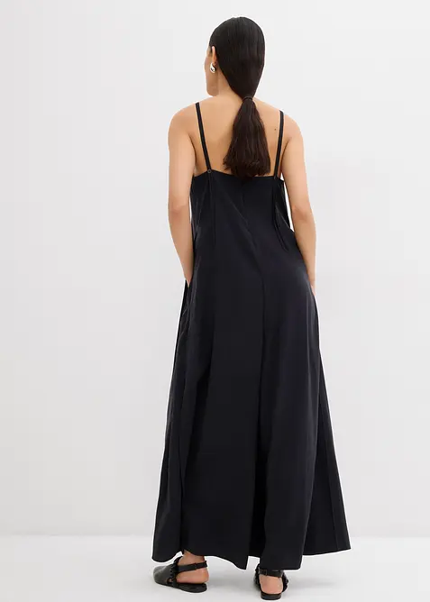 Combinaison en viscose m&eacute;lang&eacute;e &agrave; bretelles r&eacute;glables, bonprix