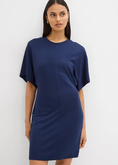 Shirtkleid aus softem Punto di Roma, bonprix