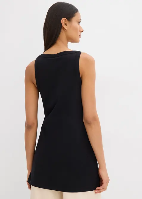 Top long en coton extensible, bonprix