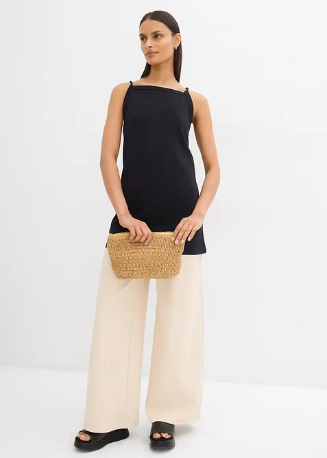 Top long en coton extensible, bonprix