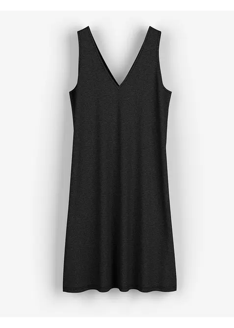 Flie&szlig;endes Tr&auml;gerkleid mit V-Ausschnitt, bonprix