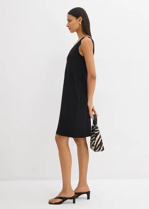 Fließendes Trägerkleid mit V-Ausschnitt, bonprix