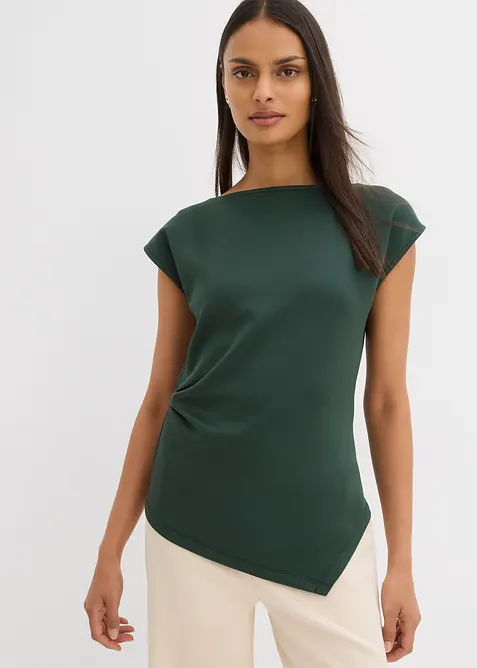 Top à base asymétrique en matière néoprène confortable, bonprix