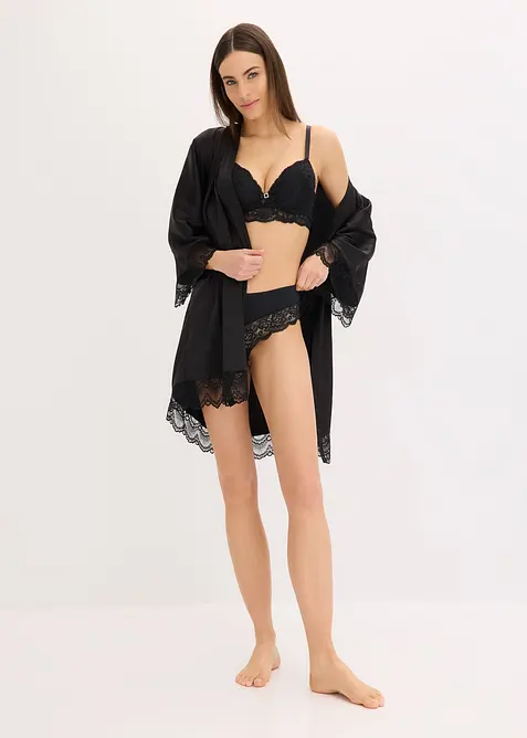 Soutien-gorge &agrave; coques et dentelle d&eacute;licate, bonprix