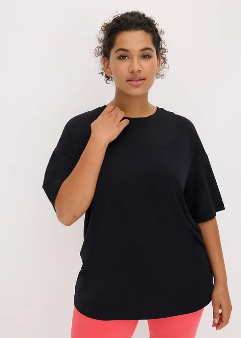 Oversized Sport-Shirt mit Baumwolle, schnelltrocknend, bonprix