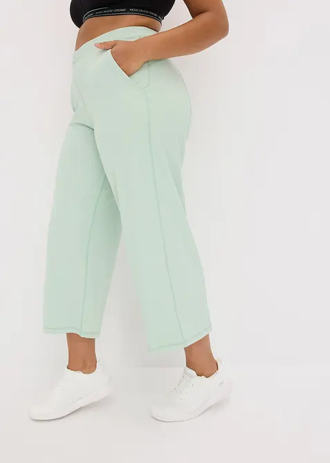 Komfort-Sporthose mit weitem Bein, schnelltrocknend, bonprix