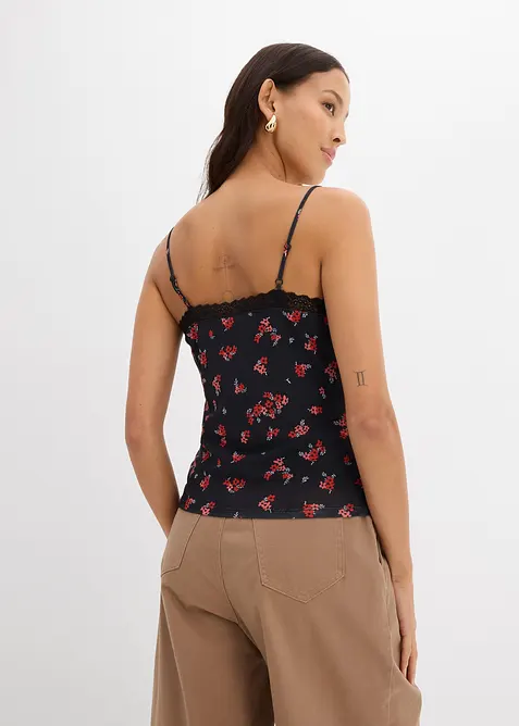 Spaghettitr&auml;ger-Top aus Mesh, bonprix