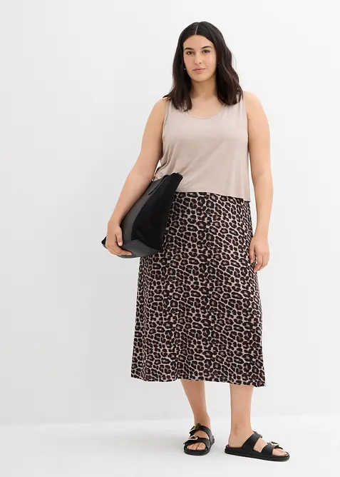 Robe fluide en jersey viscose extensible, bonprix