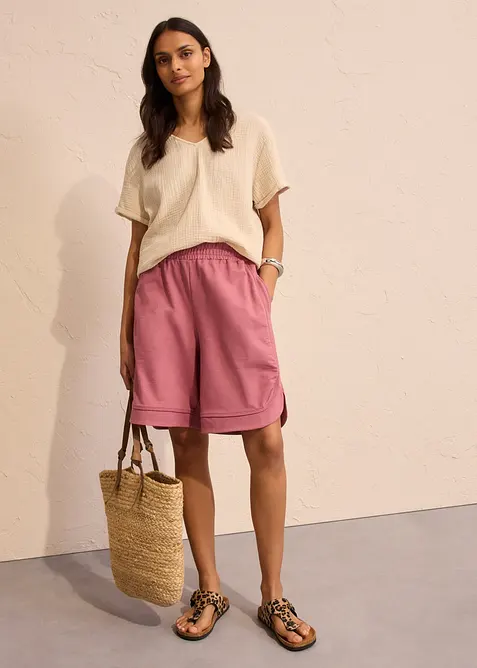 Weite Sweat-Shorts  aus Baumwoll-Mix, bonprix