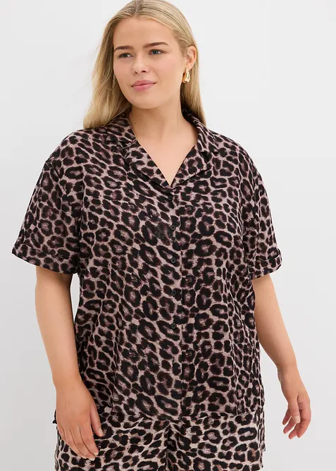Chemisier oversize en gaze de coton, bonprix
