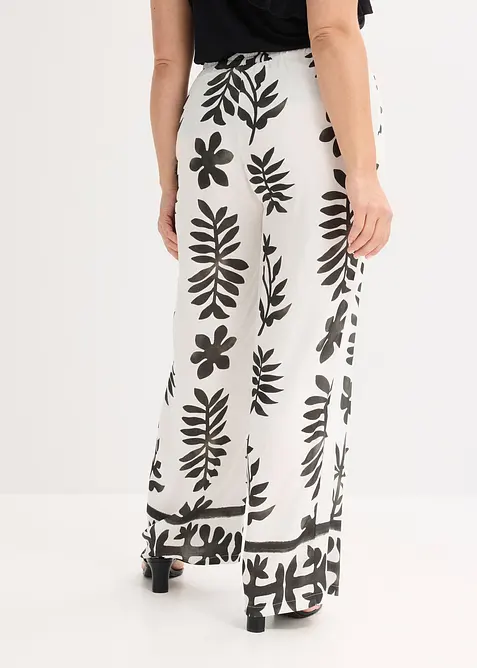 Pantalon imprimé en viscose fluide, bonprix
